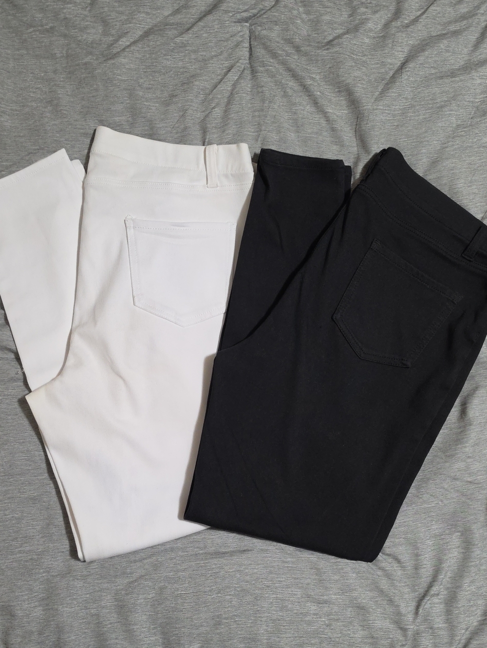Faded Glory Skinny Jeans Duo - White and Black